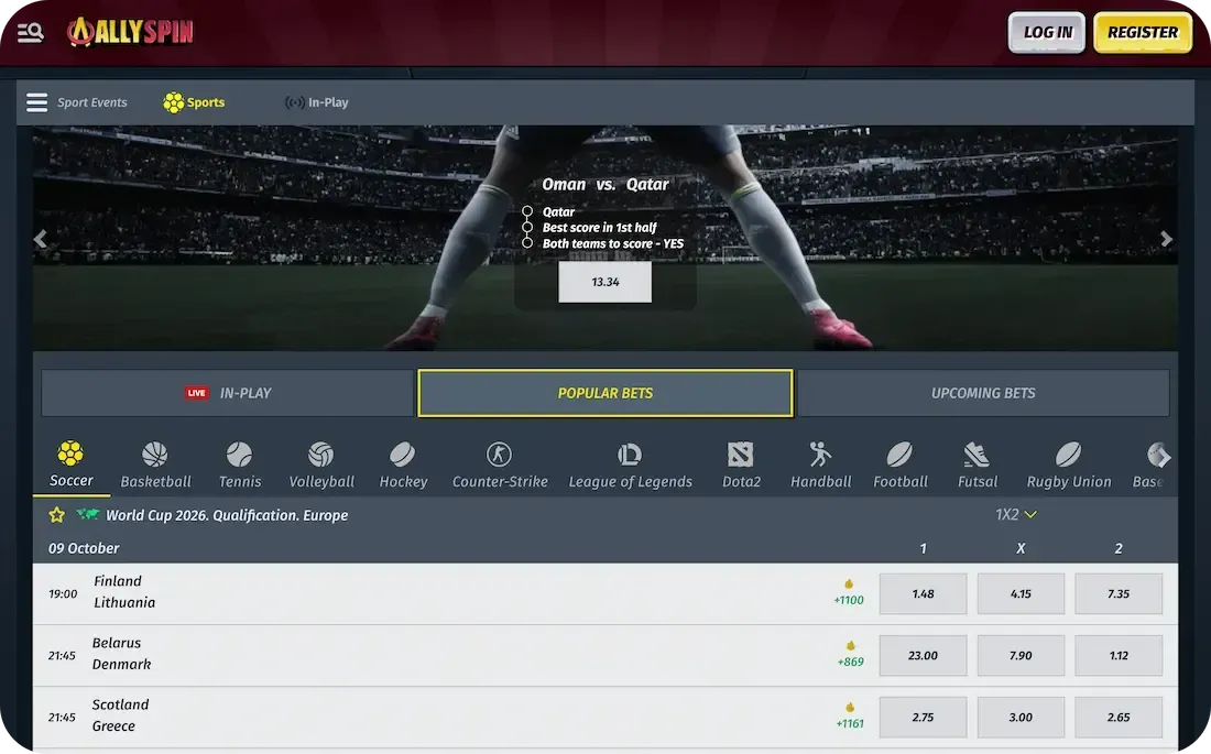 allyspin casino sport
